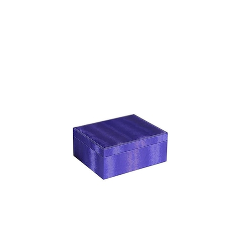 Ore Furniture 4 in. Jewlery Case, Azure Blue - Large YMB-1805